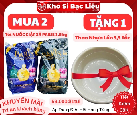 TÚI NƯỚC GIẶT XẢ PARIS 5in1 3.8kg CHÍNH HÃNG