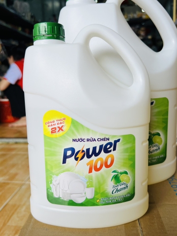 NƯỚC RỬA CHÉN POWER 100 HƯƠNG CHANH 1,4kg (3)