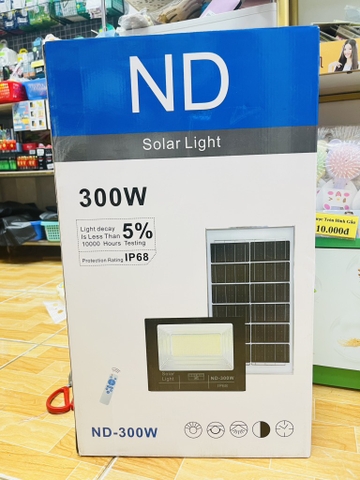 ĐÈN NĂNG LƯỢNG MẶT TRỜI HỨNG DƯƠNG 300W SIÊU SÁNG PIN TRÂU (90)