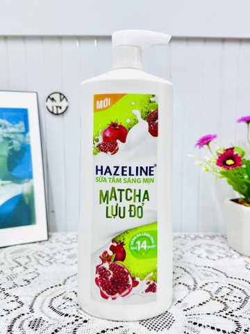 Sữa Tắm HAZELINE Matcha Lựu Đỏ 1kg (KO ÁP DỤNG GIẢM 10% TTĐ)
