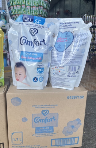 NƯỚC XẢ COMFOR DIỆU NHẸ HƯƠNG PHẤN 1L7 CHÍNH HÃNG (Ko áp dụng cho giảm 10%)