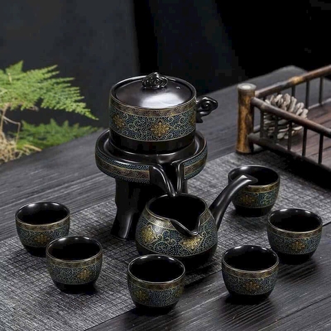 BỘ ẤM TRÀ CỐI XAY ĐẠI GIA FULL HỘP XỊN (14) '