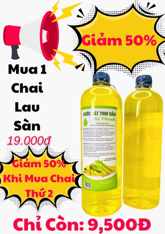 Nước Lau Sàn Tinh Dầu Chanh Xả Hàng Gia Công 1L (2)