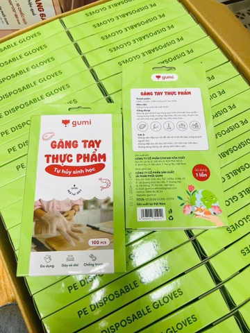 HỘP 100 CÁI GĂNG TAY THỰC PHẨM SINH HỌC CHÍNH HÃNG GUMI (1)