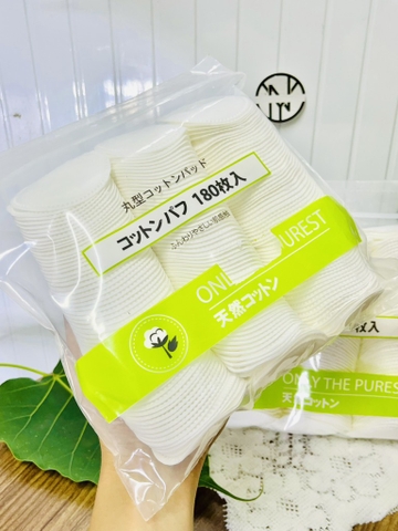 BỊCH BÔNG TẨY TRANG TRÒN 180 MIẾNG MINISO (3)