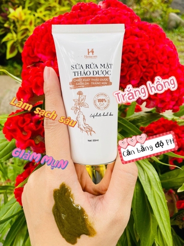 SỮA RỬA MẶT THẢO DƯỢC HANACOM C.HÃNG (12)