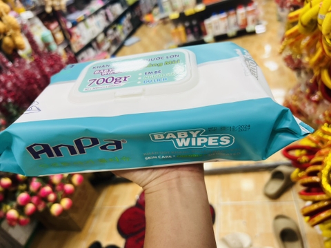 KHĂN ƯỚT ANPA CAO CẤP 850g ( 700g GIẤY) CHÍNH HÃNG KHÔNG MÙI AN TOÀN CHO BÉ (2)