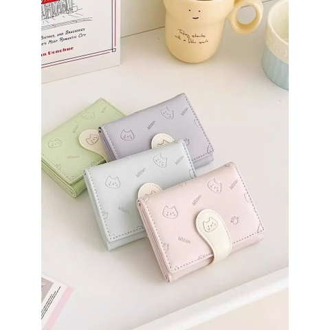 VÍ GẤP NHIỀU NGĂN, KITTEN MEOW NHIỀU MÀU (5)