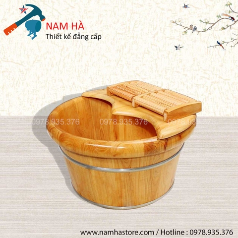 Thau gỗ ngâm chân