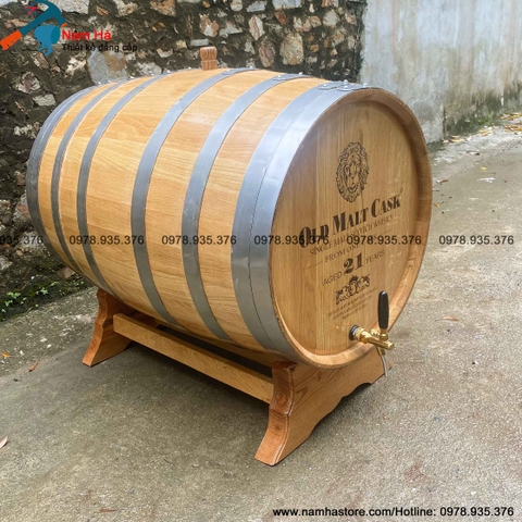 Bình ngâm rượu bằng gỗ sồi 165 lít