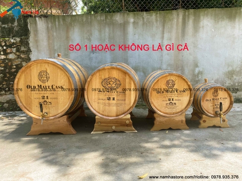 Thùng rượu vang gỗ tại Tphcm