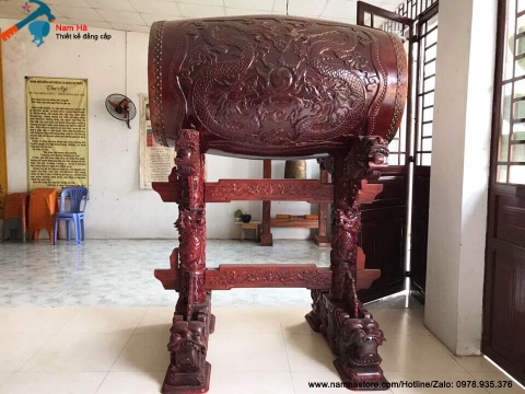 Trống Bát Nhã Gỗ Mít Cao Cấp – Lựa Chọn Hoàn Hảo Cho Nghi Lễ Trang Nghiêm