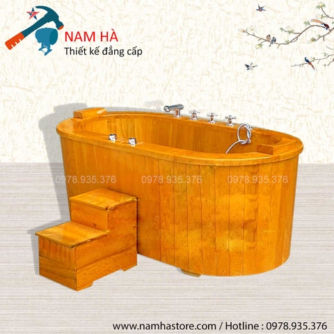 Bồn tắm sục bằng gỗ