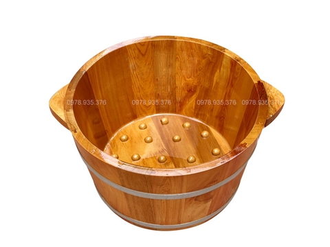 Chậu ngâm chân gỗ Pomu