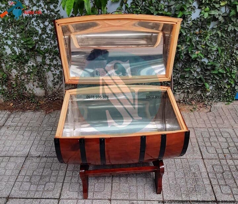 Thùng đựng đá làm bằng gỗ Thông