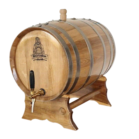 Thùng rượu gỗ sồi 30 lít Vòi crom