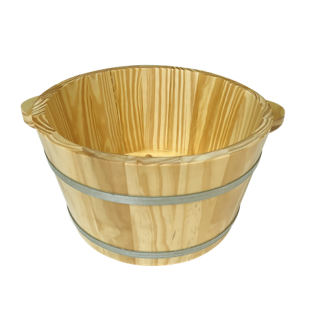 Chậu ngâm chân gỗ Thông