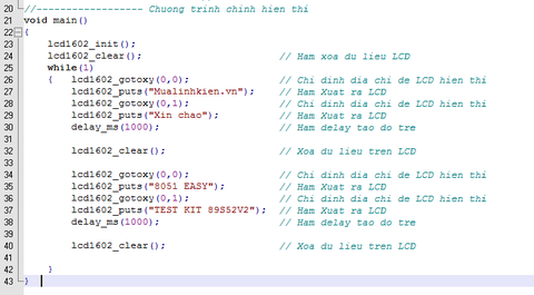 [ KIT 89S52_V2 ] Bài 6: Giao tiếp LCD 1602