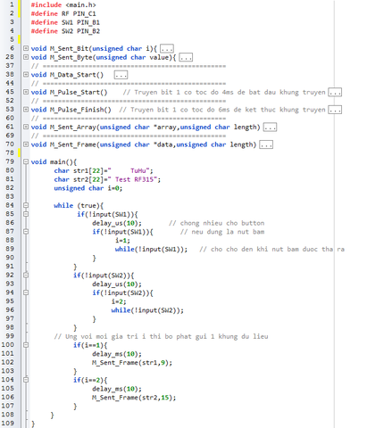 [ Lập Trình Pic]Bài 12: Giao tiếp module RF315