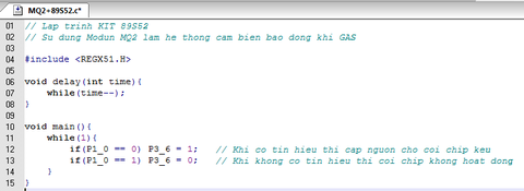[KIT 89S52_V2] Hướng dẫn lập trình làm hệ thống cảm biến khí GAS