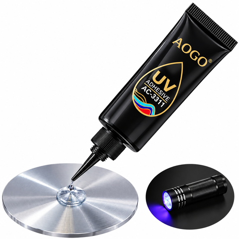 Keo UV Trong Suốt A080 – Keo Quang Học UV Không Bóng, Chuyên Dán Kính Và Linh Kiện