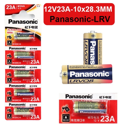 Viên Pin 12V 23A Panasonic LRV Pin Cửa Cuốn 10x28.3MM