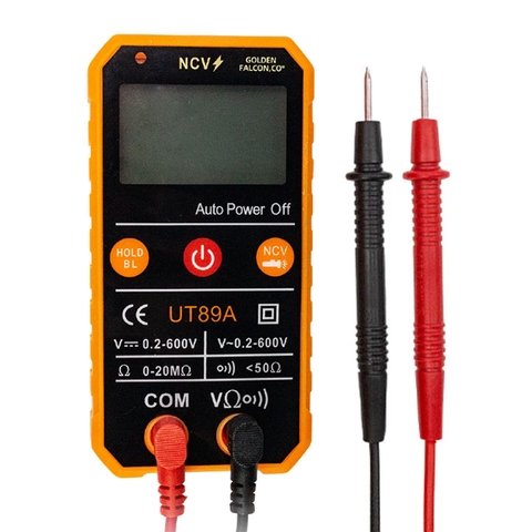 Đồng Hồ Đo Điện Vạn Năng Tự Động Chọn Thang Đo UT89A Siêu Nhỏ Gọn Bỏ Túi Dùng Cho Nhu Cầu Sửa Chữa Cơ Bản