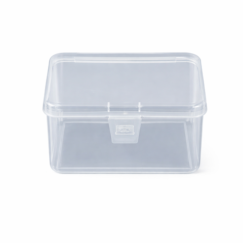 Hộp Nhựa Trong Suốt Có Nắp Khóa Hộp Đựng Linh Kiện, Đồ Nhỏ Gọn Gàng