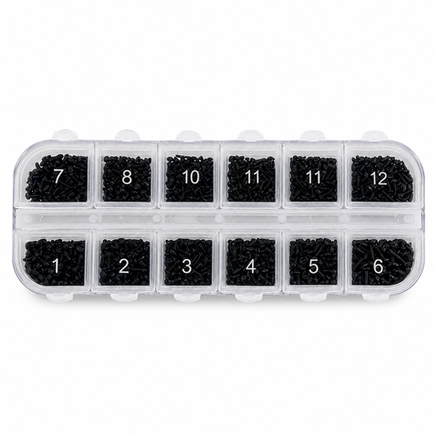 Hộp 1200 Vít Siêu Nhỏ MKMC Thép Các Bon Mạ Niken M1-M1.7MM