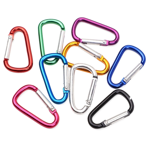 Móc Chìa Khoá Đa Năng Hình Dạng Chữ D Hợp Kim Nhôm W005