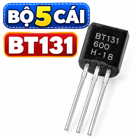 Bộ 5 Cái - BT131-600 Triac TO-92 - Thyristor 4A 600V Điều Khiển Công Suất AC