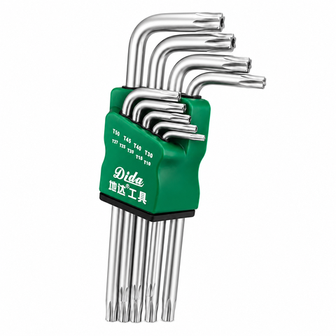 Bộ 9 Cờ Lê Lục Lăng Hoa Mận PZT Thép Cacbon Cứng 1,5 2 2,5 3 4 5 6 8 10MM
