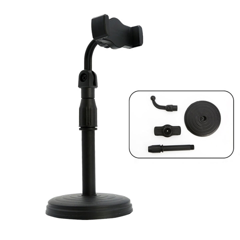 Giá Đỡ Kẹp Và Nâng Lên Hạ Xuống Điện Thoại Di Động JE100 Cao Tối Đa 38Cm Nặng 400g