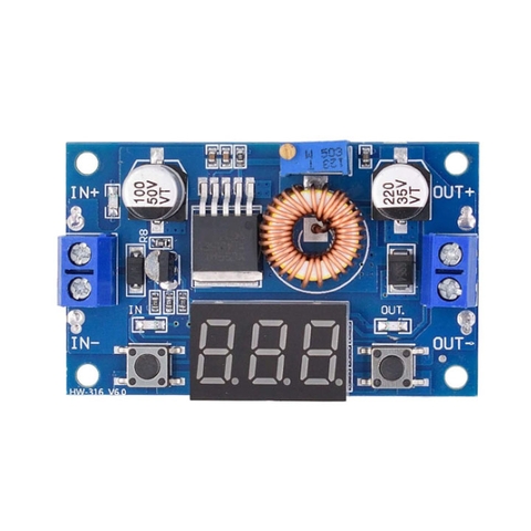 Module Hạ Áp 5A Có Hiển Thị Và Điều Chỉnh Điện Áp Đầu Ra XL4015 HW-514