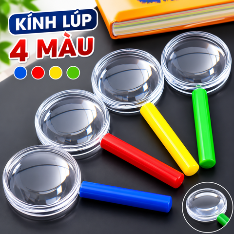 Kính Lúp Cầm Tay Mini - Kính Phóng Đại Cho Học Sinh - Học Tập Thí Nghiệm Khoa Học