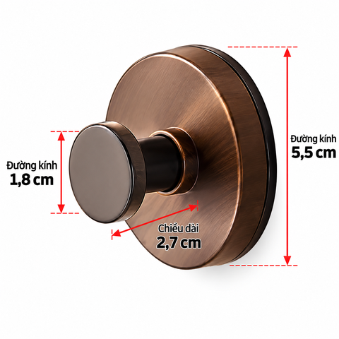 Móc Treo Đồ Dán Tường Vân Gỗ Không Cần Khoan – Móc Treo Đồ Chịu Lực Cao, Móc Dán Tường Nhà Tắm, Nhà Bếp