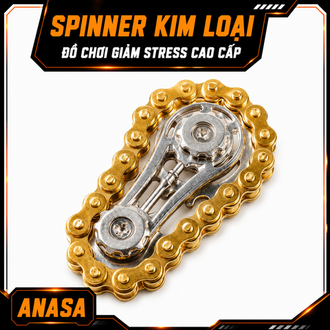Spinner Kim Loại Công Nghệ Cao Xích Xe Mini Giảm Căng Thẳng