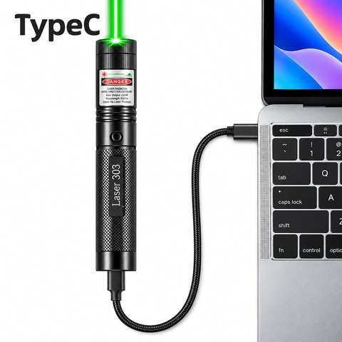 Đèn Laser 303 Type-C Sạc USB – Bút Laser Cầm Tay Thiết Kế Thân Kim Loại