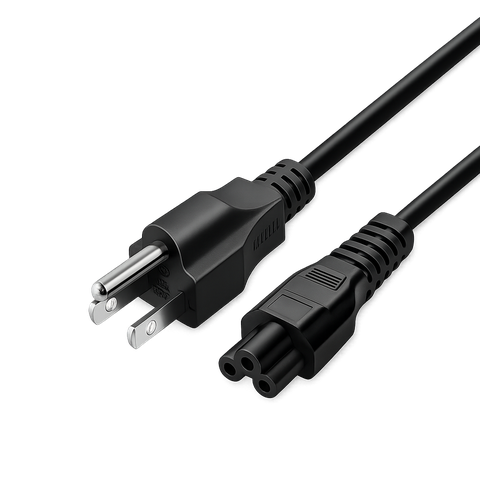 Dây Nguồn AC Chuẩn Mỹ 3 Chấu Sang Đầu Cắm C5 - Dây Nguồn Laptop, Adapter, Máy Chiếu - Dài 1.5M