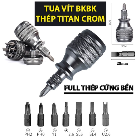 Bộ Tua Vít BKBK Thép Titan Crom 31x67MM 110G