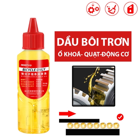 Dầu Bôi Trơn Vàng BKF Vi Phân Tử Độ Nhớt Cao 60ML