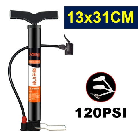 Bơm Xe Đạp Xe Máy Mini RTQ 13x31CM 120PSI Nặng 300G
