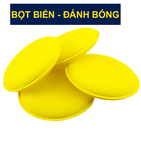 Bọt Biển Vàng TVB Hình Tròn Đánh Bóng Lau Chùi Xe Ô Tô Kích Thước 15x100MM