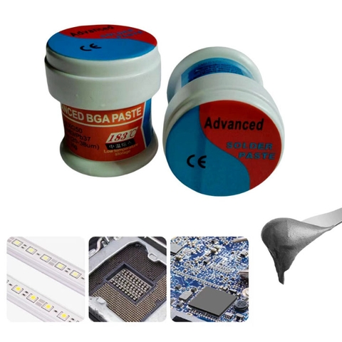 Kem Bột Hàn ADV XG50 Hàn Dán Linh Kiện Điện Tử Màu Xám Sn63 Pb37 Nặng 35G