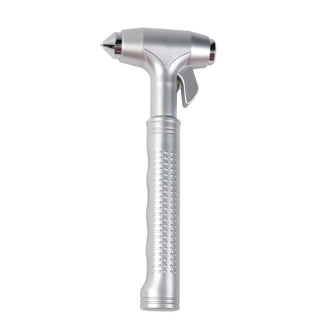 Búa Thoát Hiểm Thép KTC Màu Bạc Phá Kính Xe Ô TÔ Nặng 300G Kích Thước 2x8x12CM