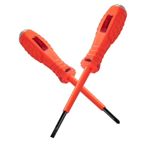 Bút Thử Điện Thông Minh BĐ Màu Đỏ 4 Cạnh Có Còi Kêu Báo Động Đo Điện Từ 6V Đến 250VCC Trọng Lượng 42G