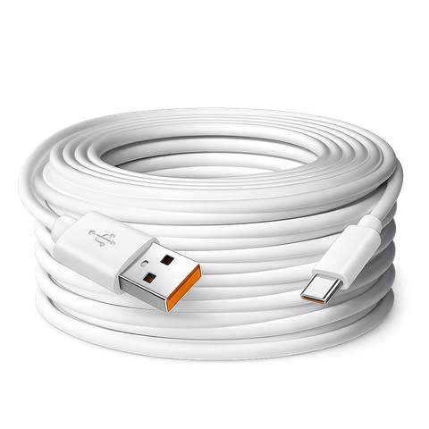 Cáp Sạc USB Type-C Dài - Dây Nguồn Type-C Cho Camera Giám Sát, Webcam, Điện Thoại