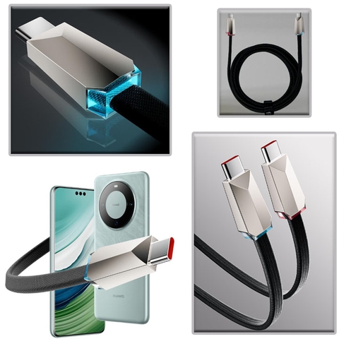 Cáp Sạc Điện Thoại Sạc Siêu Nhanh Double Magic 240W Cyber Led RGB Truyền Dữu Liệu Dài 150Cm