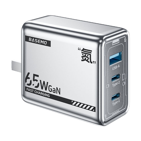 Củ Sạc Điện Thoại Biamo 65W 3 Cổng Sạc PD Sạc Nhanh