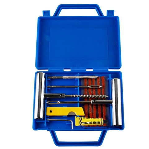 Bộ Vá Lốp Xe Không Ruột Đa Năng - Dụng Cụ Sửa Lốp Xe Máy Ô Tô Trong Hộp Nhựa